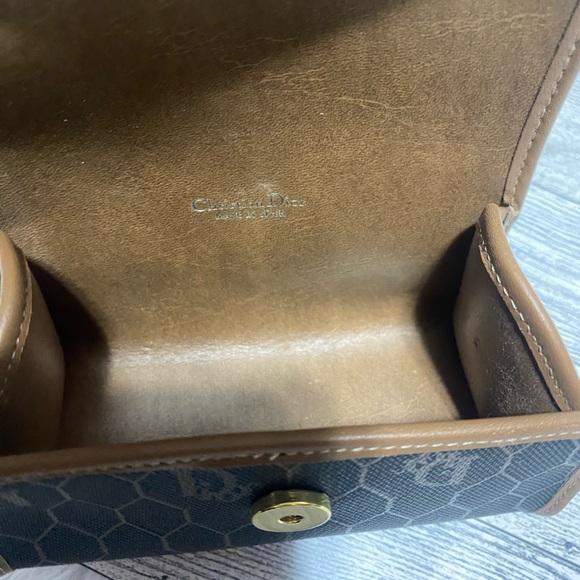 Vintage Authentic Christian Dior Honeycomb Pattern Accessory Cosmetics Case - Picture 5 of 7
